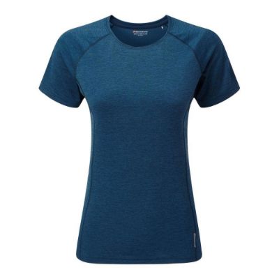 Montane kvinnlig Dart-t-shirt Narwhal Blue